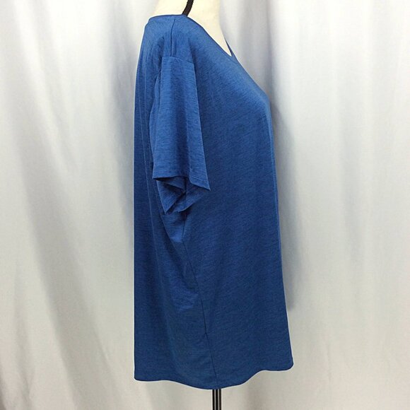 NWT Eddie Bauer Resolution T-Shirt Womens Plus Size 2X Blue Short Sleeve - Picture 2 of 8
